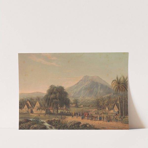 Huwelijksoptocht aan de voet van de berg Salak op Java (1869) by Johan Conrad Greive
