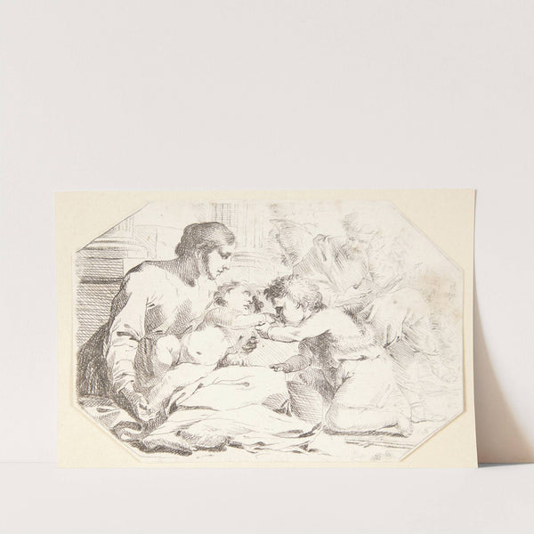 Hvilen på flugten til Egypten by Jan Miel