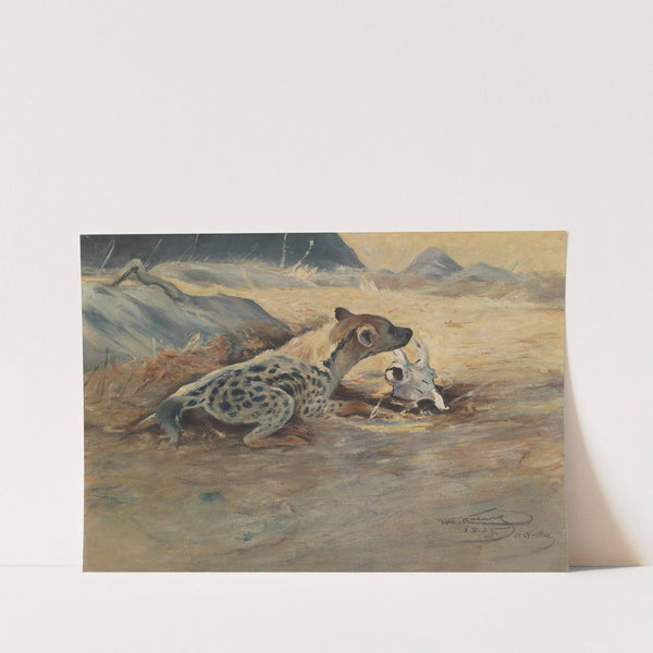 Hyäne auf der Lauer (1905) by Wilhelm Kuhnert