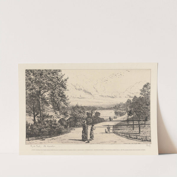 Hyde Park, The Serpentine (1881) by Tristram James Ellis