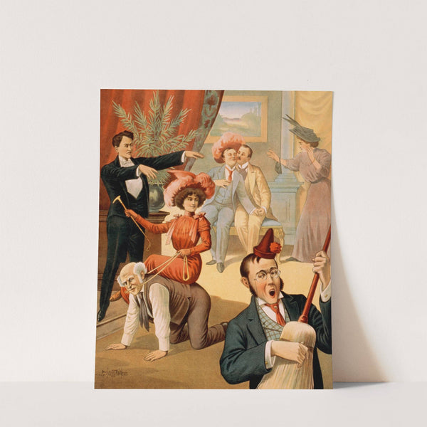 Hypnotist directing people to do unusual activities III by Donalson Lith. Co