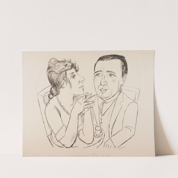 I.B. Neumann and Martha Stern (1922) by Max Beckmann