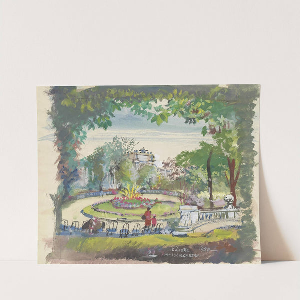 I. Burggarten (1950) by Oskar Laske