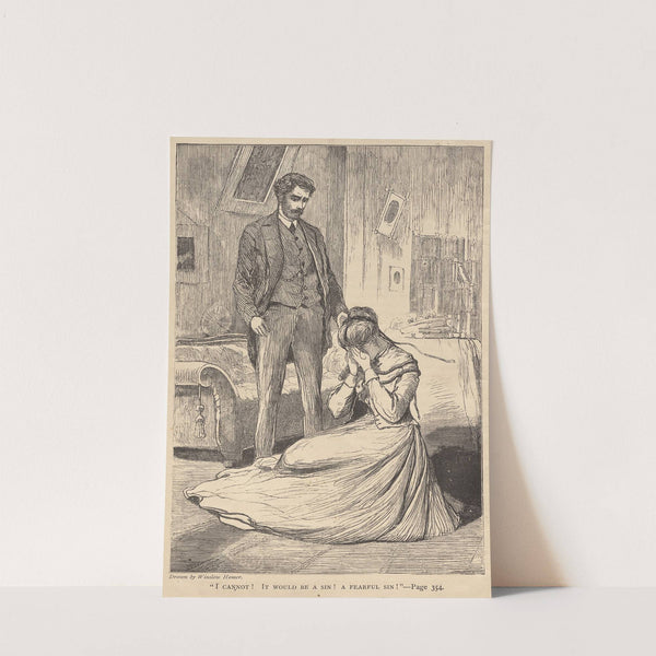 ‘I Cannot! It Would Be a Sin! A Fearful Sin!’ (1868) by Winslow Homer