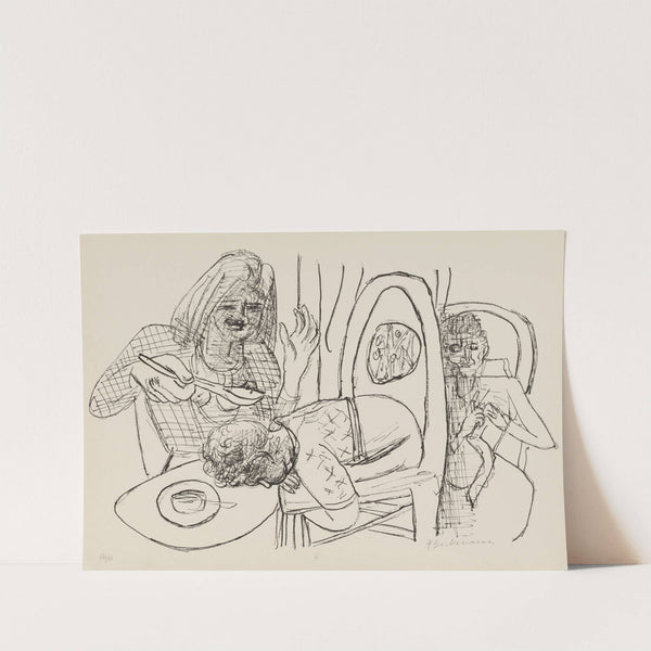 I don’t want to eat my Soup (1946) by Max Beckmann