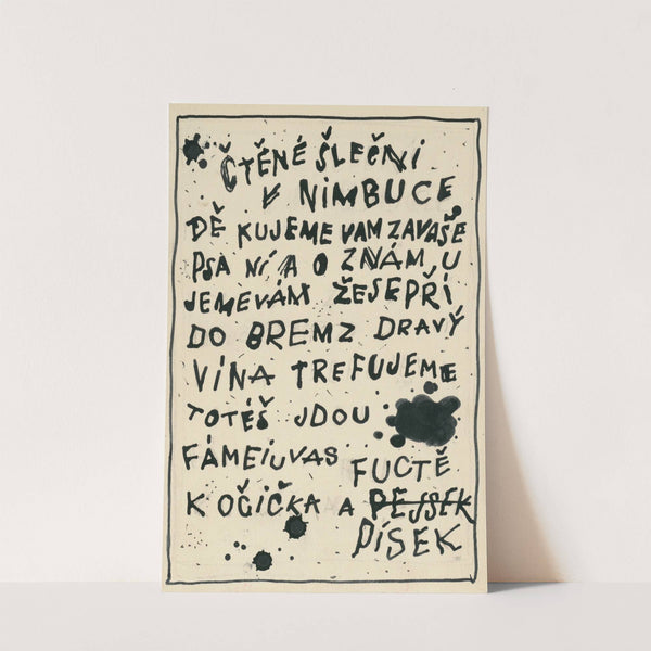 I Had a Dog and a Cat Pl 19 by Josef Čapek