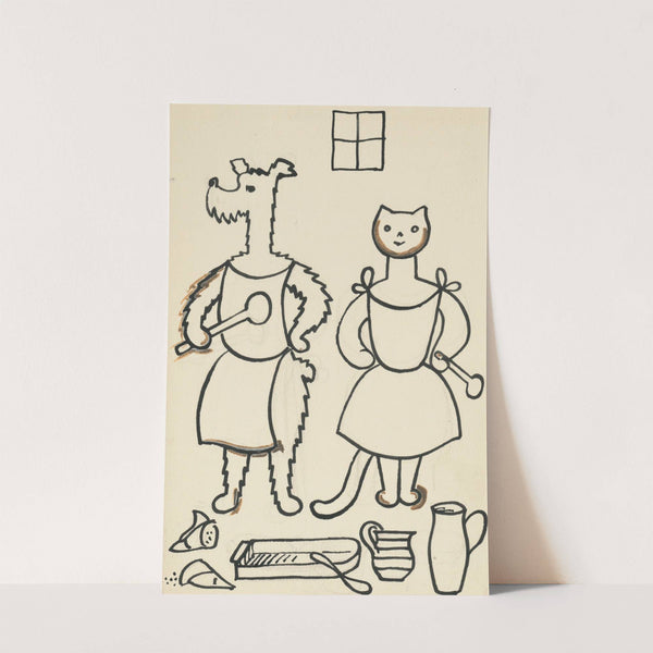 I Had a Dog and a Cat Pl 34 by Josef Čapek