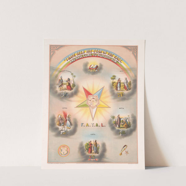 I have seen his star in the east, and have come to worship him by Strobridge & Co. Lith.