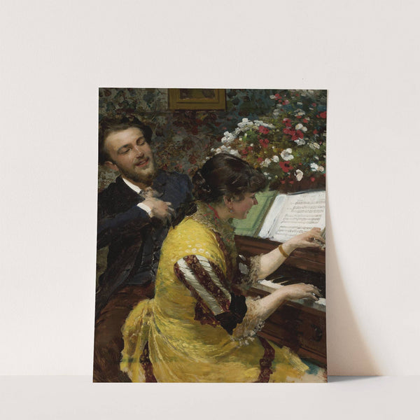 “I have seen once” – scene by the piano by Leon Wyczółkowski