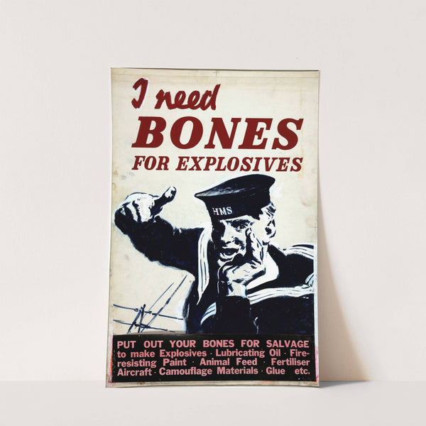 I need bones for explosives by Anonymous