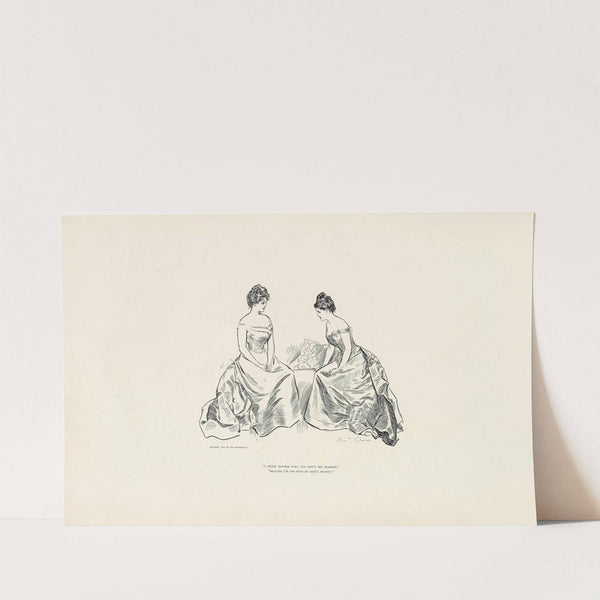 I often wonder why you don’t get married (1899) by Charles Dana Gibson