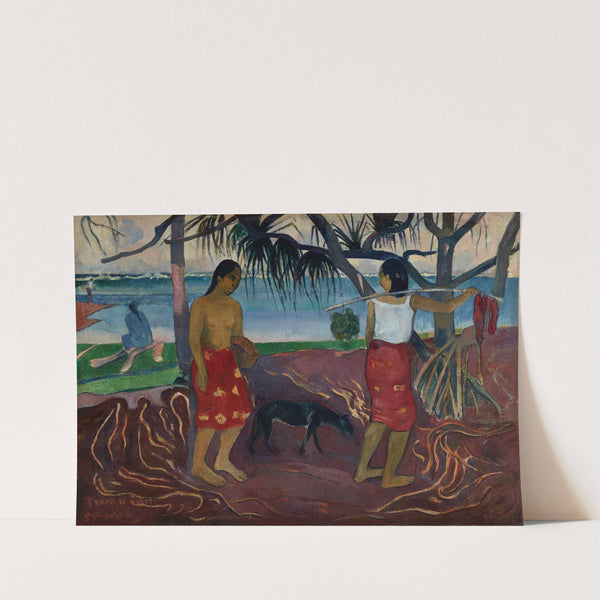 I Raro te Oviri (Under the Pandanus) by Paul Gauguin