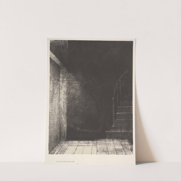 I saw a flash of light, large and pale by Odilon Redon