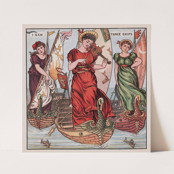 I saw three ships (1877) by Walter Crane