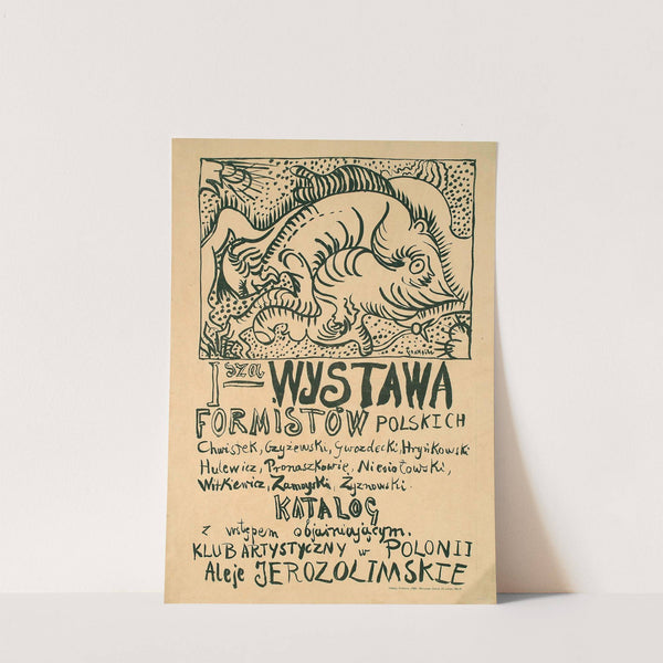 I-sza Wystawa Formistów Polskich, Chwistek, Czyżewski, Gwozdecki, Hryńkowski, Hulewicz, Pronaszkowie, Niesiołowski, Witkiewicz, Zamoyski by Stanisław Ignacy Witkiewicz