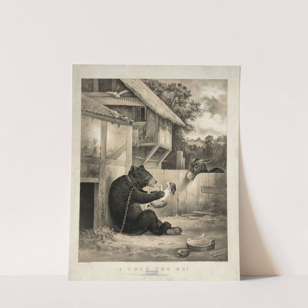 I told you so! (1860) by Currier & Ives.