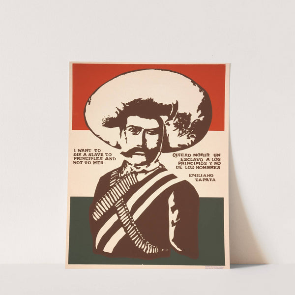 I want to die a slave to principles and not to men = Quiero morir un esclavo a los principios y no de los hombres by Anonymous