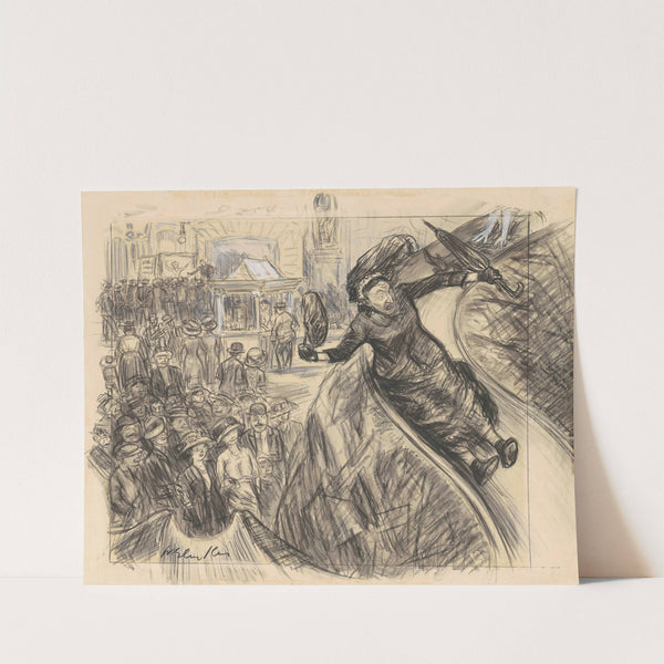 I Went Down that There Slide Faster than the Empire State Express by William James Glackens