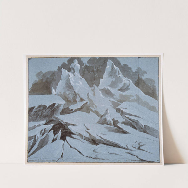 Ice floes on the river Meuse during the winter of 1809 by David Humbert de Superville