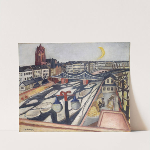 Ice on the River (1923) by Max Beckmann