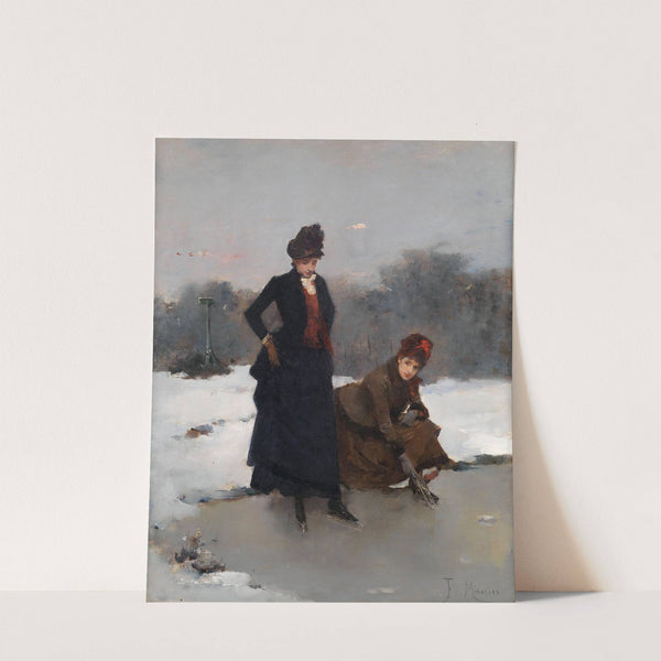 Ice Skaters by Francesc Miralles i Galaup