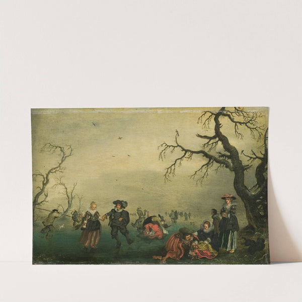 Ice Skaters (1625) by Adriaen Pietersz. Van De Venne
