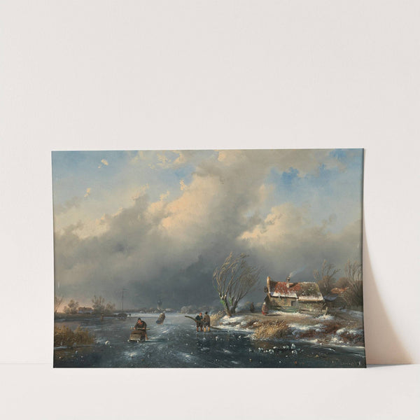 Ice Skaters by Charles Leickert