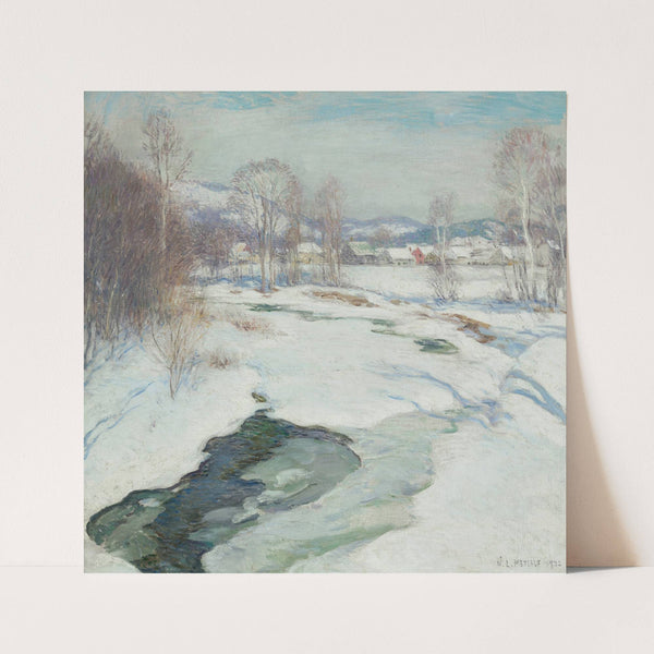 Icebound Brook (1922) by Willard Leroy Metcalf