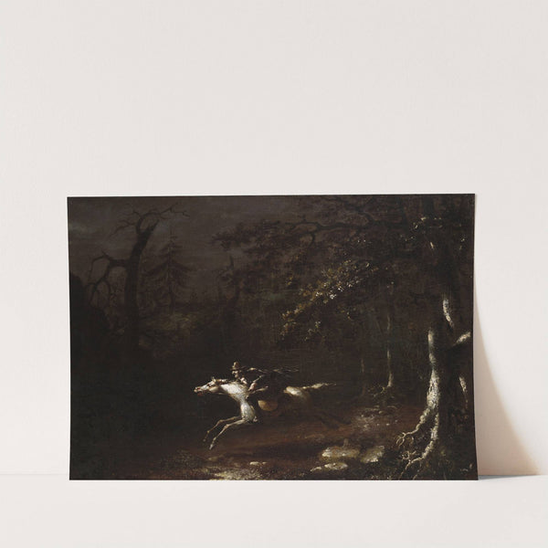 Ichabod Crane Flying from the Headless Horseman by John Quidor