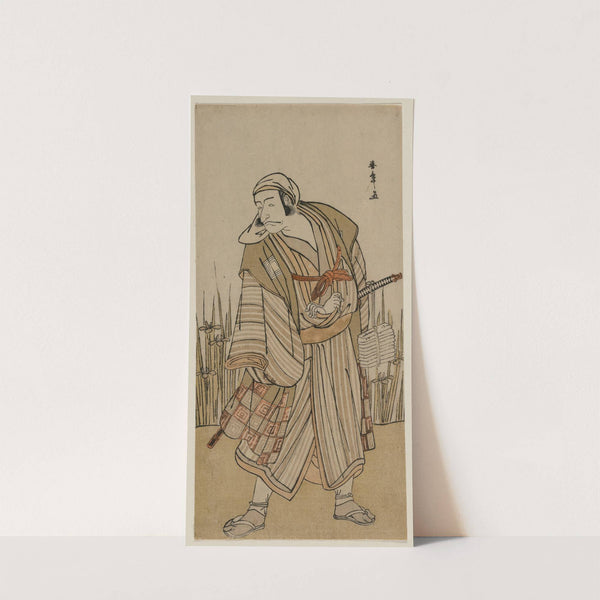 Ichikawa Danjuro V as a Traveller Beside a Clump of Iris by Katsukawa Shunshō