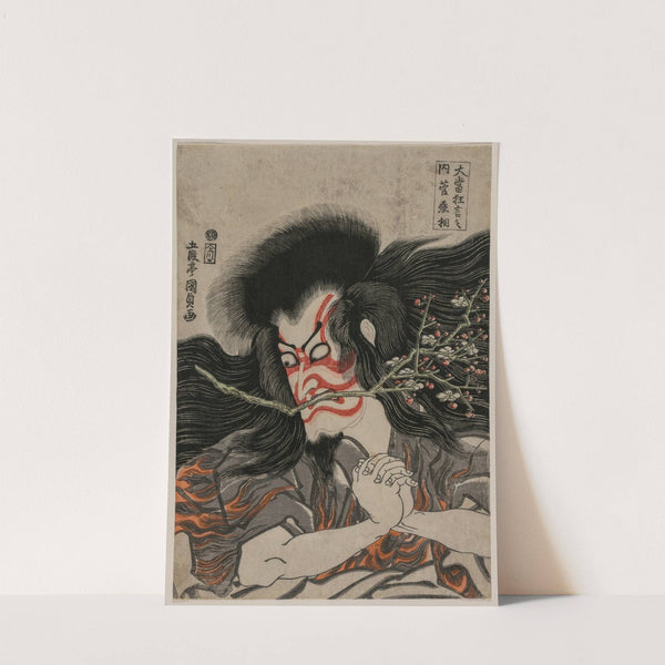 Ichikawa Danjuro VII as Kan Shojo in the Mt. Tenpai Scene, from the series Famous Kabuki Plays by Utagawa Kunisada (Toyokuni III)