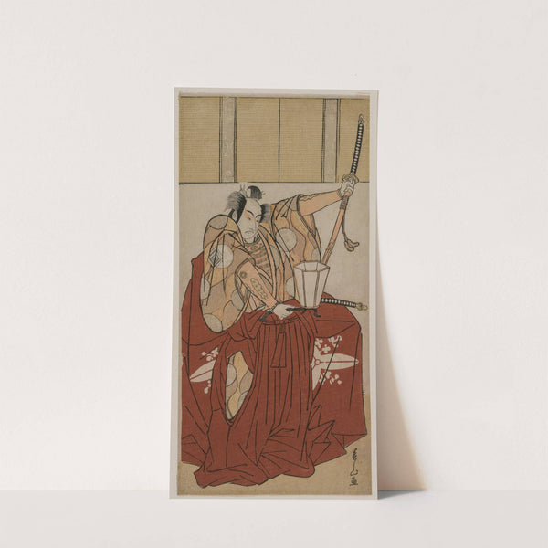 Ichikawa Monnosuke II as Urabe no Suetake; Onoe Matsusuke as Usui Sadamitsu; Nakamura Nakazo I as Watanabe no Tsuna by Katsukawa Shunzan