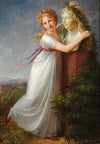 Ida Brun garlanding her mother’s bust