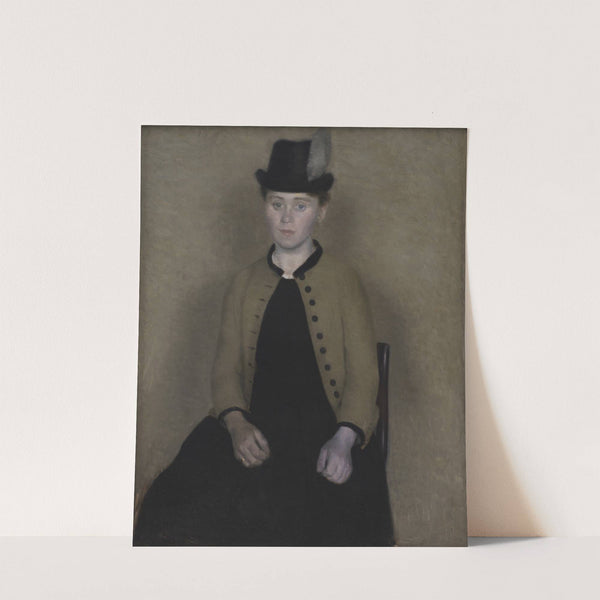 Ida Ilsted, later the Artist’s Wife (1890) by Vilhelm Hammershøi