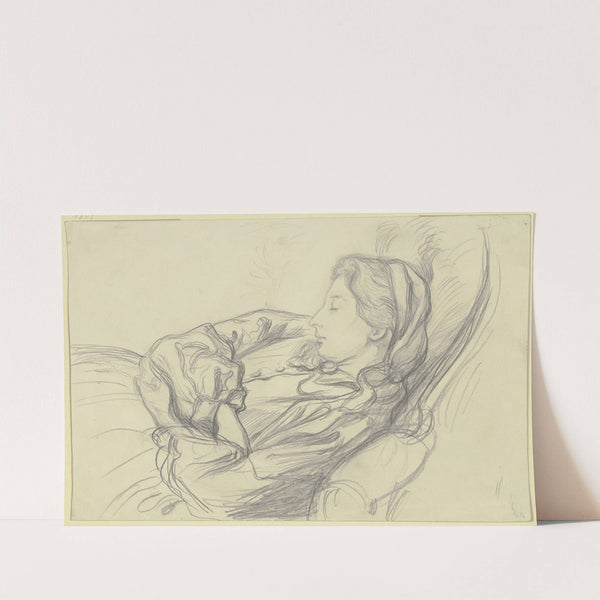 Ida Scholderer, sleeping by Victor Müller