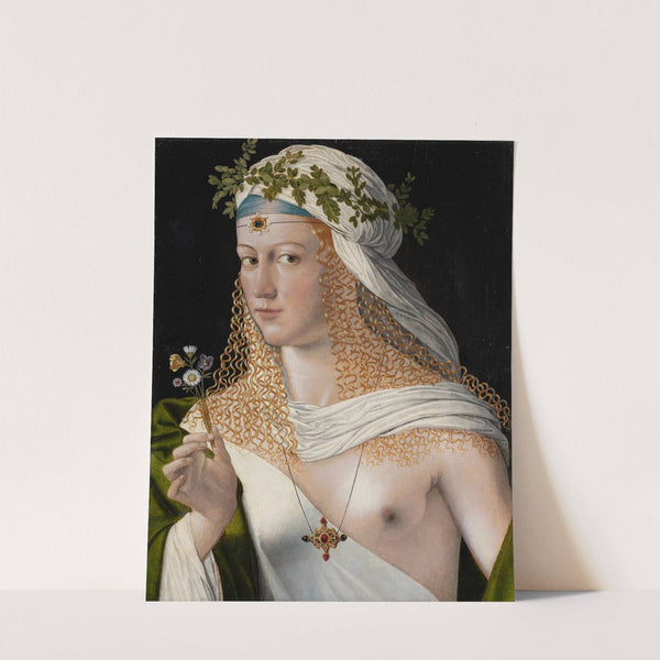 Idealised Portrait of a Courtesan as Flora (ca. 1520) by Bartolomeo Veneto