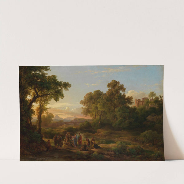 Ideallandschaft mit Christus und den Jüngern by Károly Markó