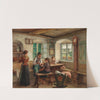 Idyllic Family Scene in the Parlour by Arthur Hutschenreuther