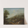 Idyllic River Landscape with Figures (After 1762) by Francesco Zuccarelli