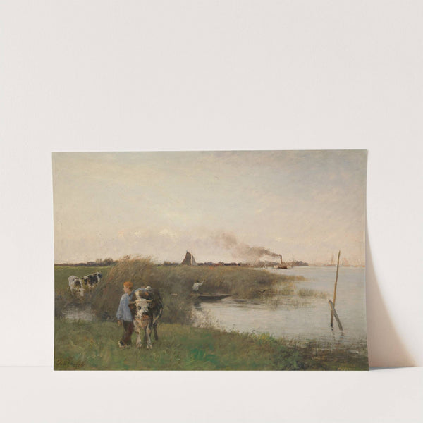 Idyllische Flusslandschaft by Otto von Thoren