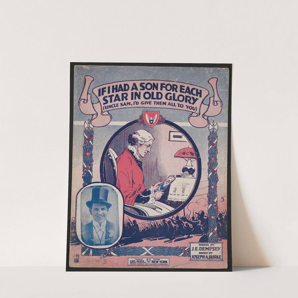 If I had a son for each star in old glory (Uncle Sam, i'd give them all to you) by Anonymous