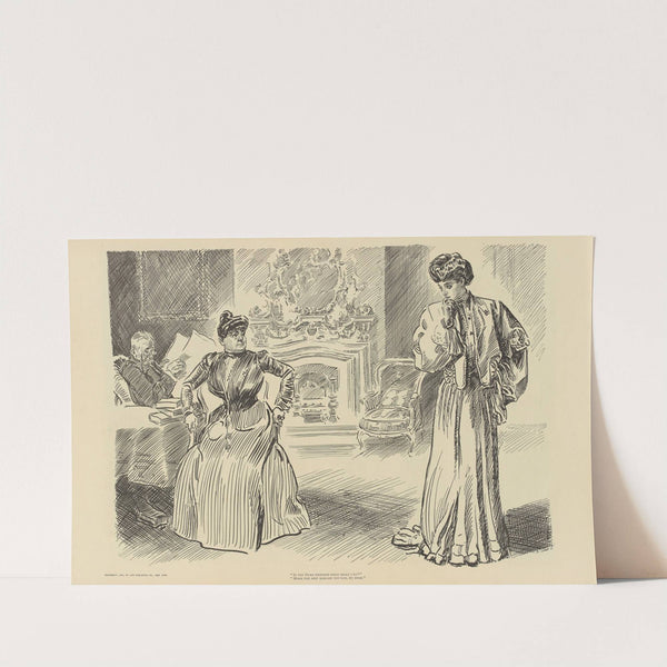 ‘If the Duke proposes what shall i do’ (1900-1905) by Charles Dana Gibson