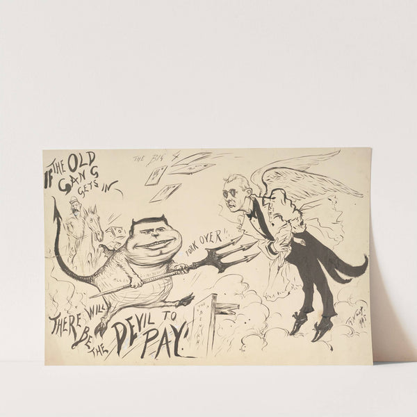 If the old gang gets in, there will be the devil to pay (1895) by Thomas Nast