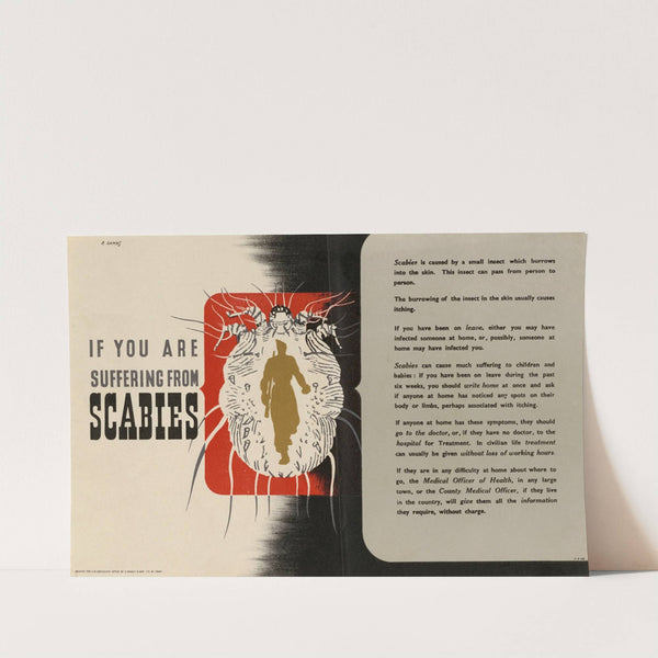 If You are Suffering from Scabies by Abram Games