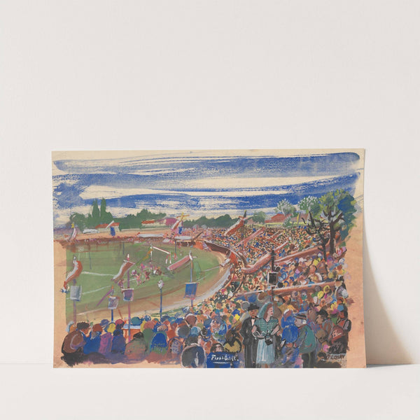 II. Stadion (allee) (1947) by Oskar Laske