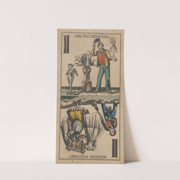 II; Wäscher Mädchen ; Gibs Figuren Händl (1850) by Carl Holdhaus