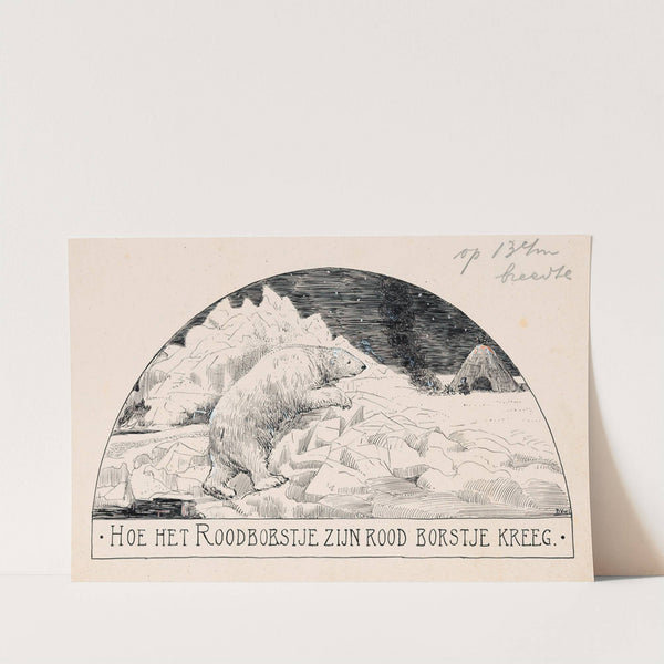 IJsbeer op een ijsschots by D. Viel