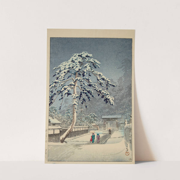 Ikegami Honmonji (Honmon Temple, Ikegami) (1931) by Kawase Hasui