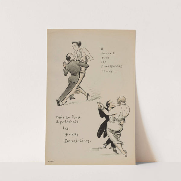 Il dansait avec les plus grandes dames (1924) by Georges Goursat (Sem)