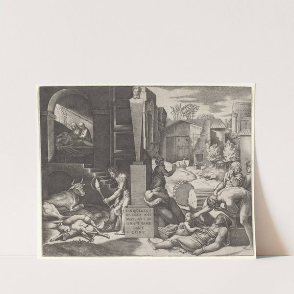 Il Morbetto (The Plague) by Marcantonio Raimondi